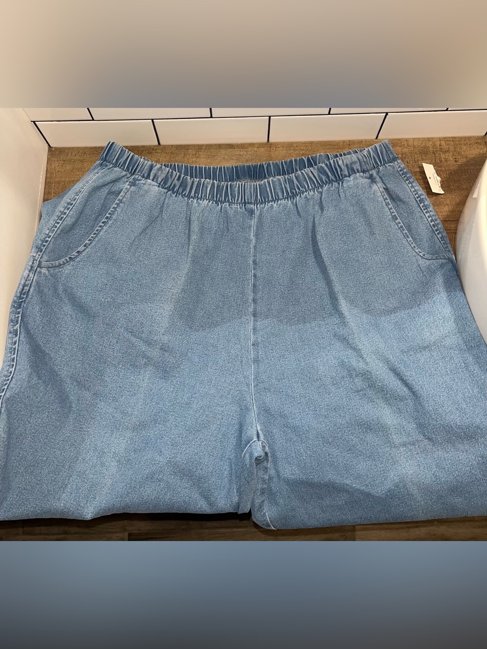 Alia new Light Blue Elastic Waist Denim Jeans